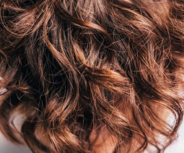 black and brown hair
